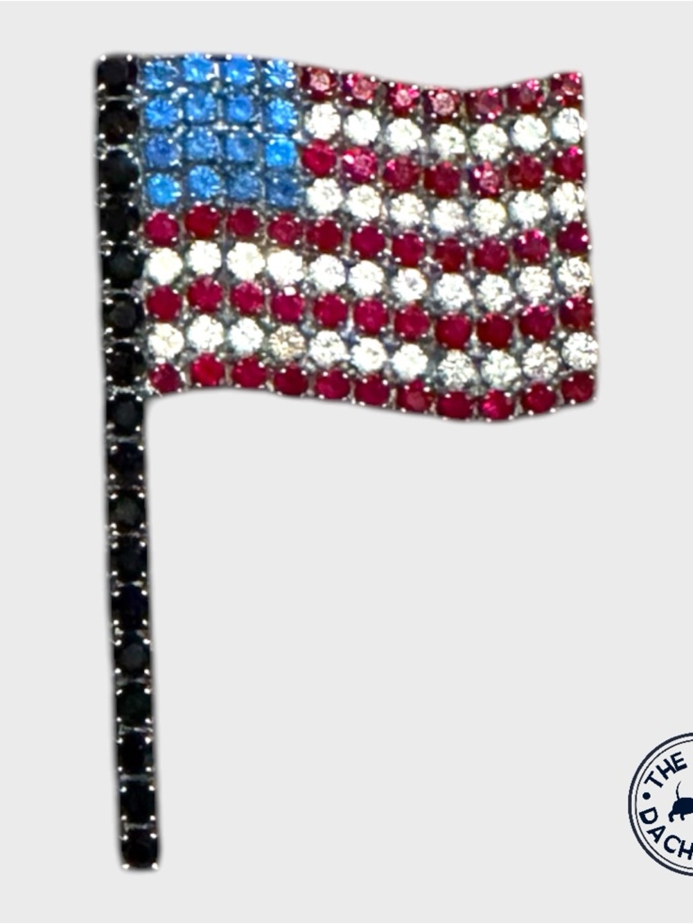 Vintage Dorothy Bauer American Flag Pin - Red, White & Blue